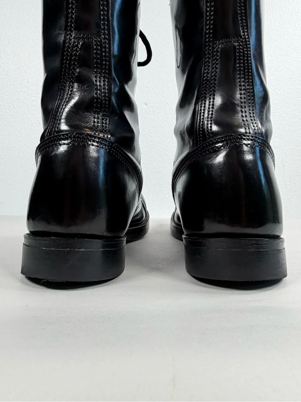 Corcoran Men’s Black Leather Size 9.5 E Paratrooper Jump Boots 1500 Made in USA